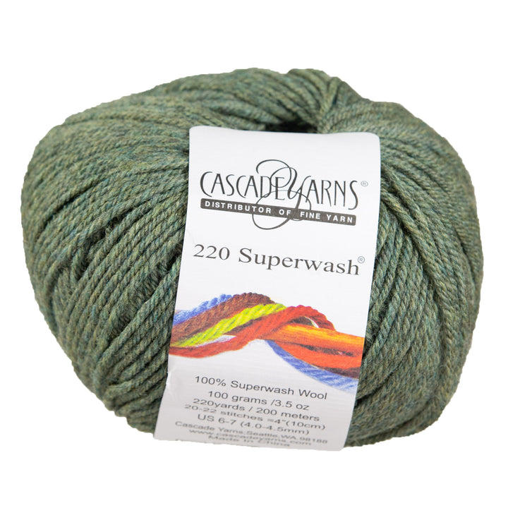 Cascade Yarns 220 Superwash Yarn - 0860 Smoke Heather - Zoom Image