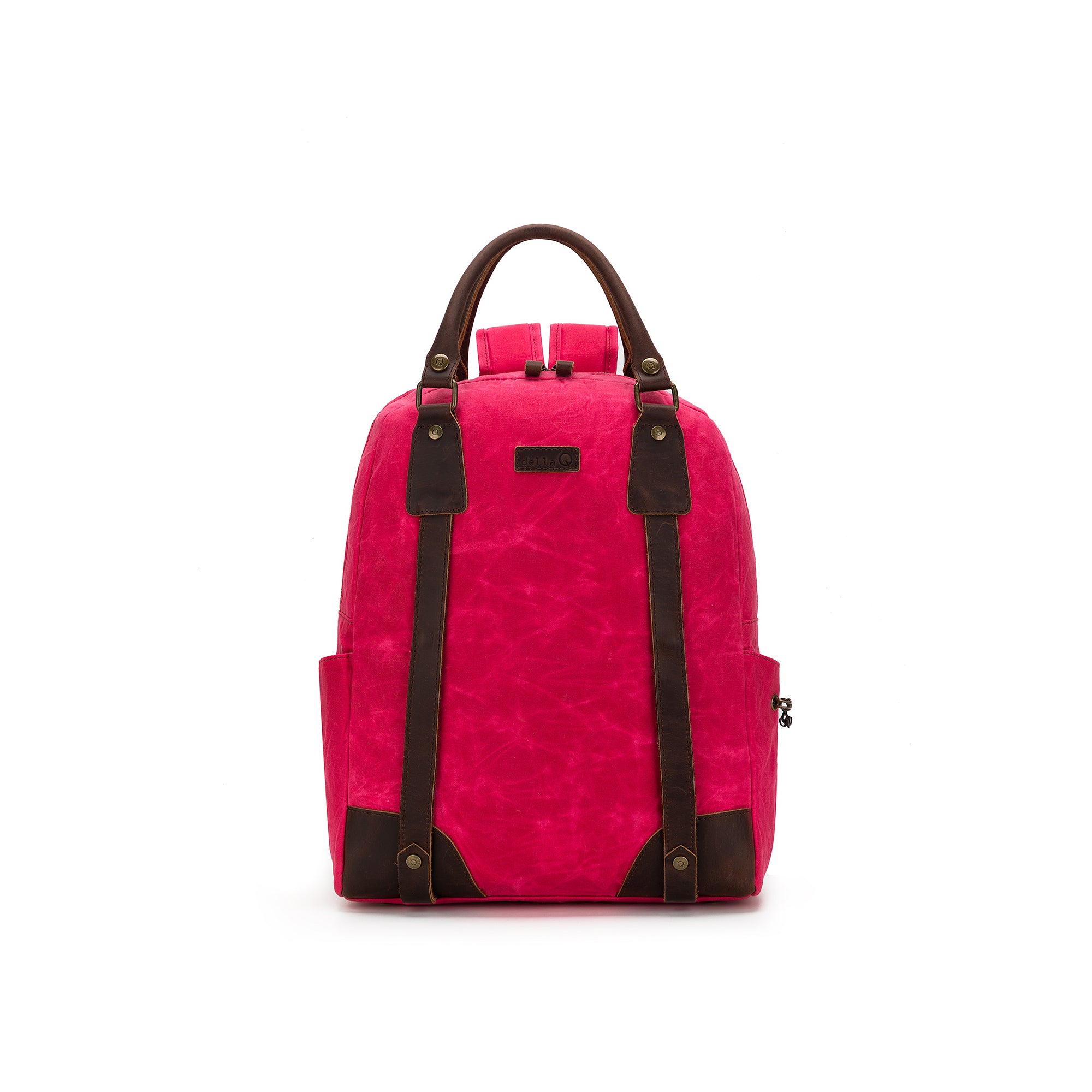 della Q Maker's Canvas Backpack - Vivid Rose
