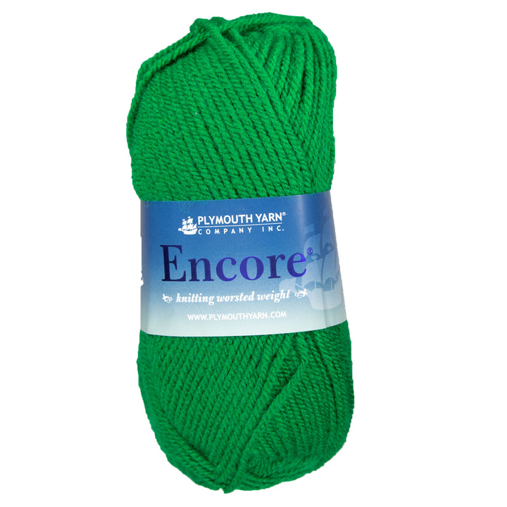Plymouth Yarn Encore Worsted Yarn - 0054 Christmas Green - Zoom Image