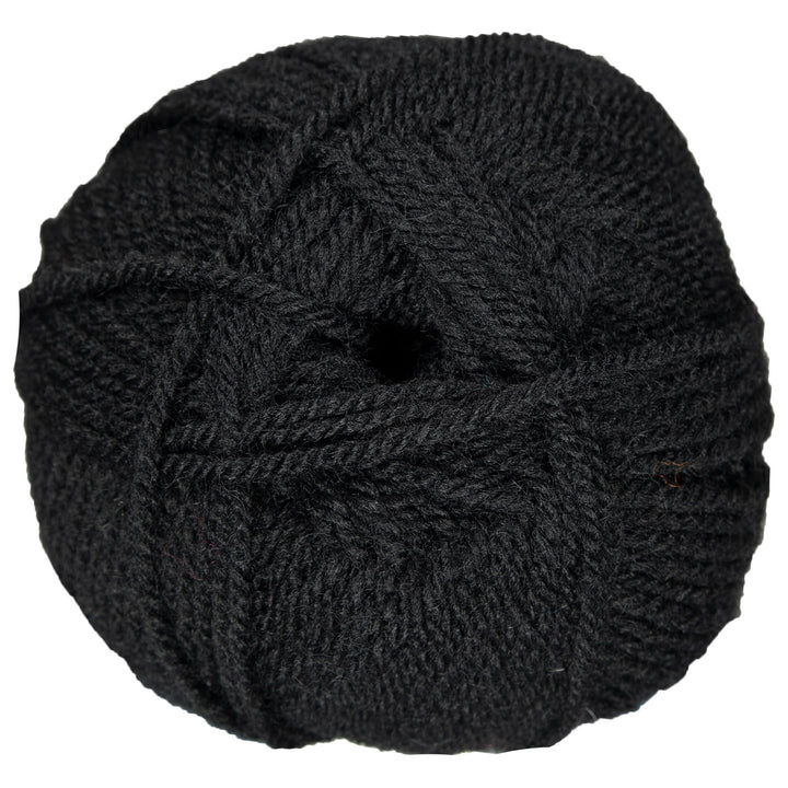 Plymouth Yarn Encore Worsted Yarn - 0217 Black - Zoom Image