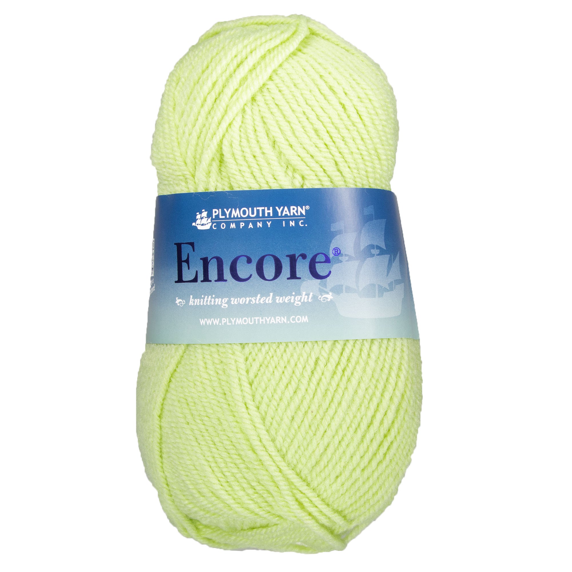Plymouth Yarn Encore Worsted Yarn - 0450 Green - Zoom Image