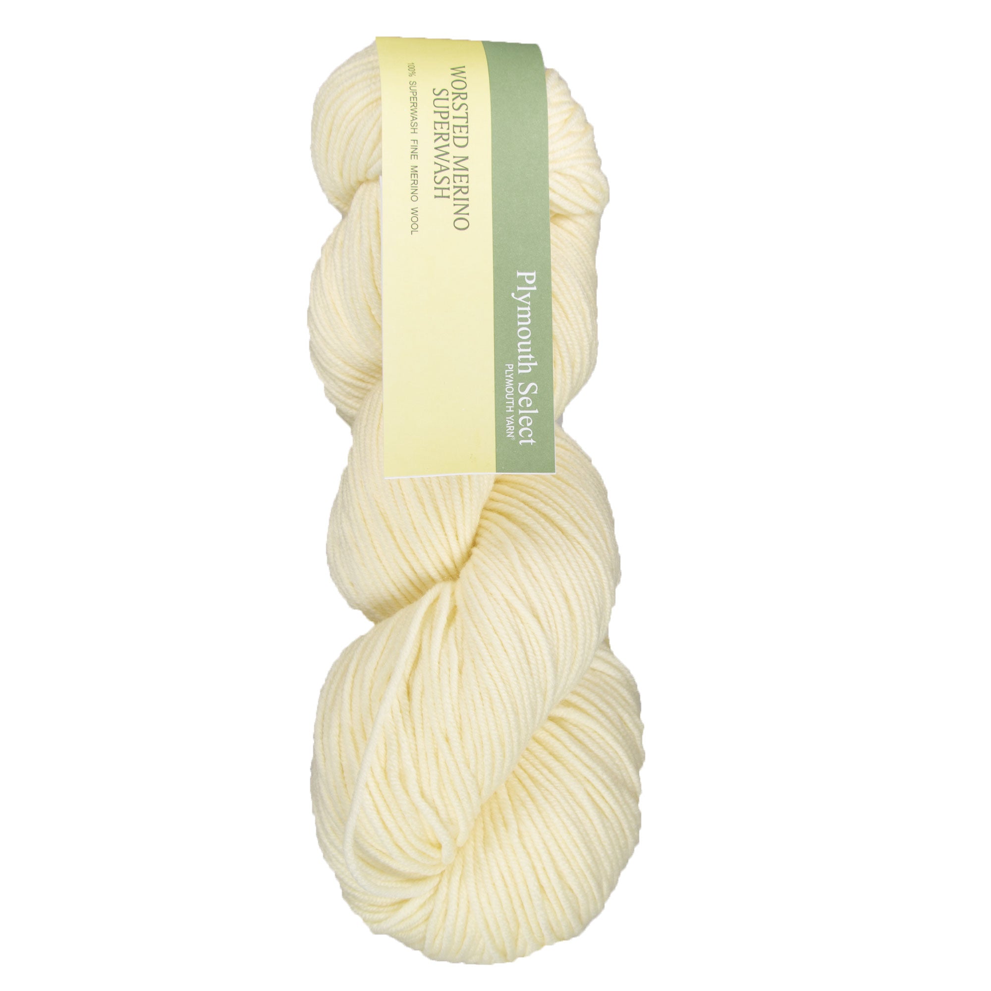 Plymouth Yarn Worsted Merino Superwash Yarn - 01 Natural - Zoom Image