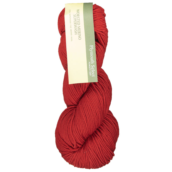 Plymouth Yarn Worsted Merino Superwash Yarn - 03 Red - Zoom Image