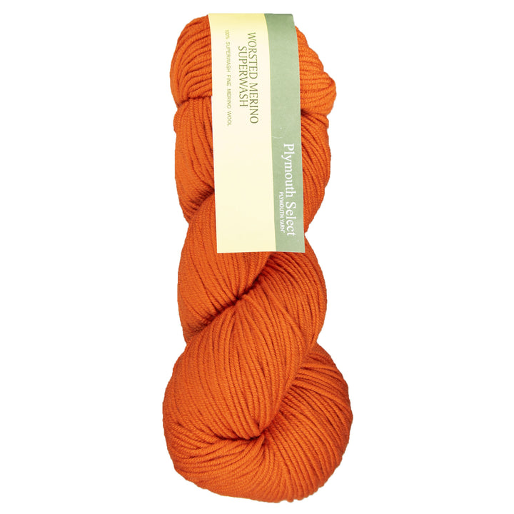 Plymouth Yarn Worsted Merino Superwash Yarn - 40 Pumpkin - Zoom Image
