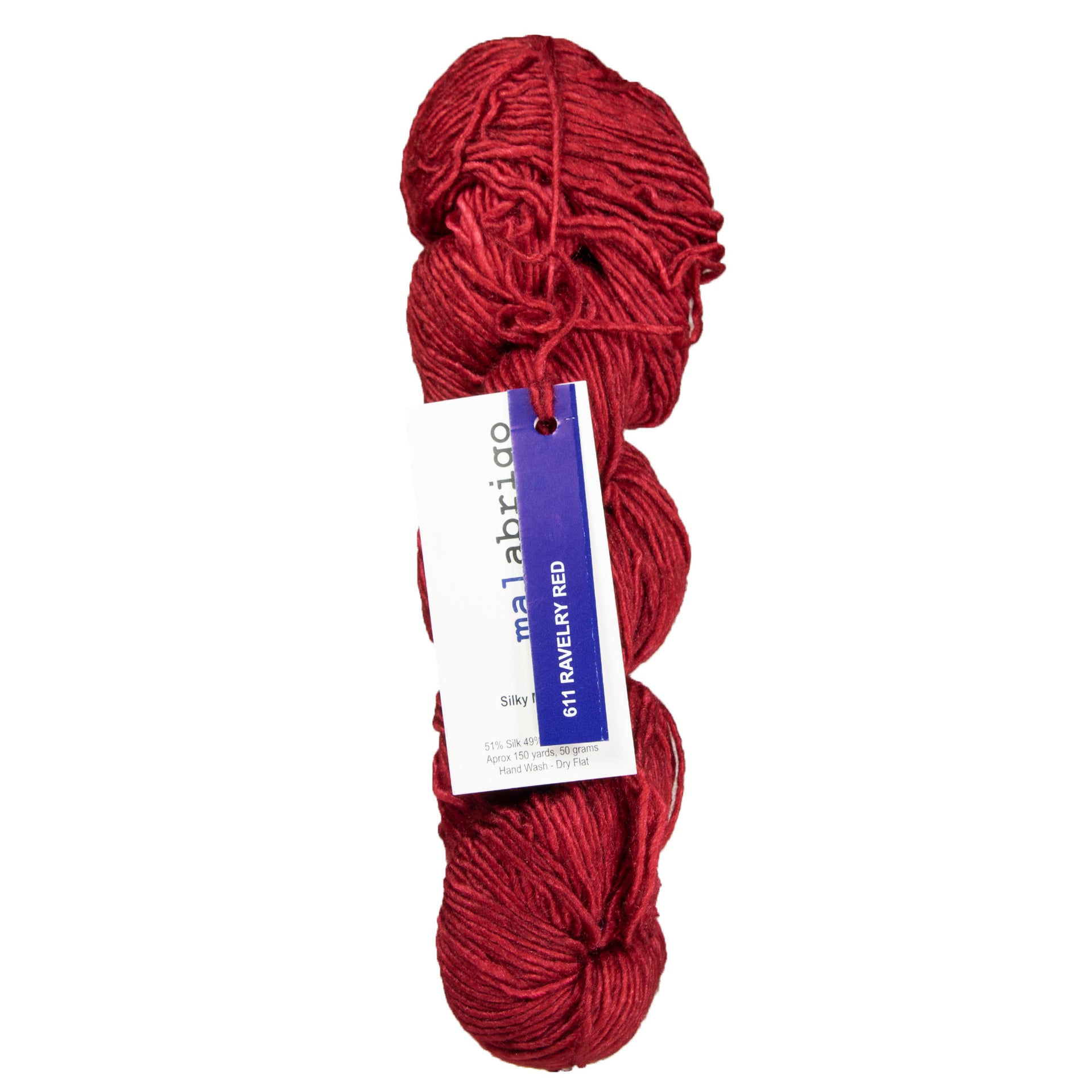 Malabrigo Silky Merino Yarn - 611 Ravelry Red - Zoom Image