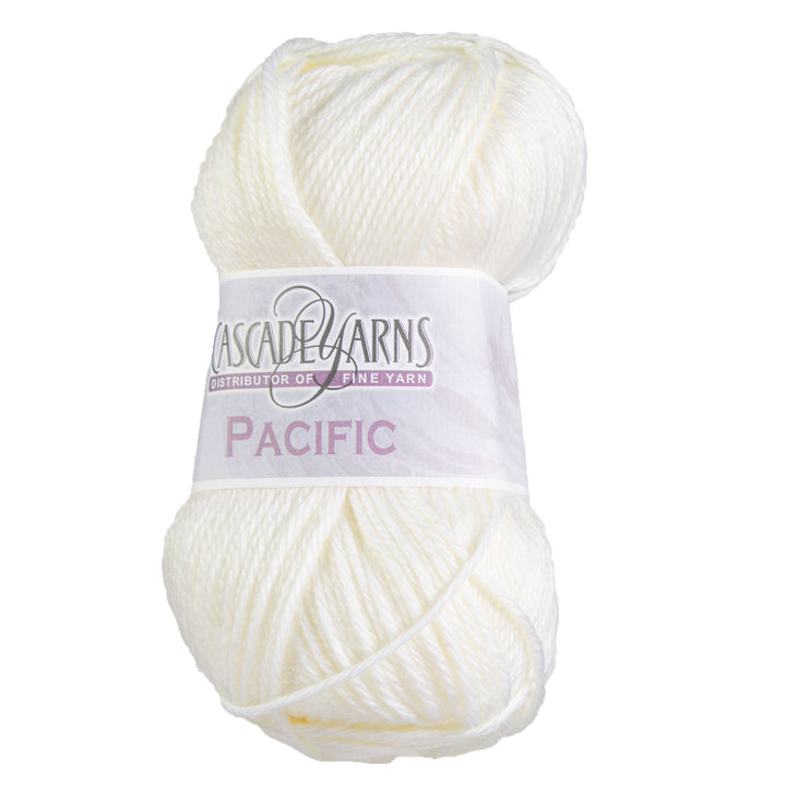 Cascade Yarns Pacific Yarn - 002 White - Zoom Image