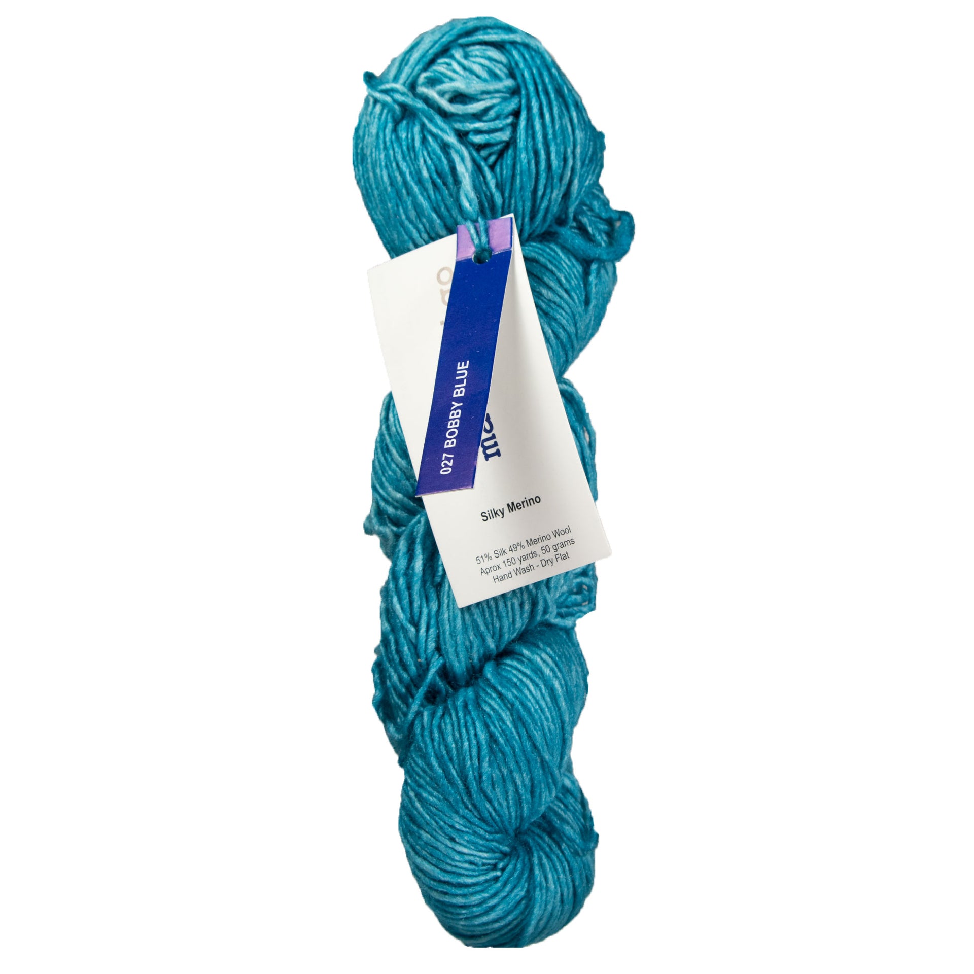 Malabrigo Silky Merino Yarn - 027 Bobby Blue - Zoom Image