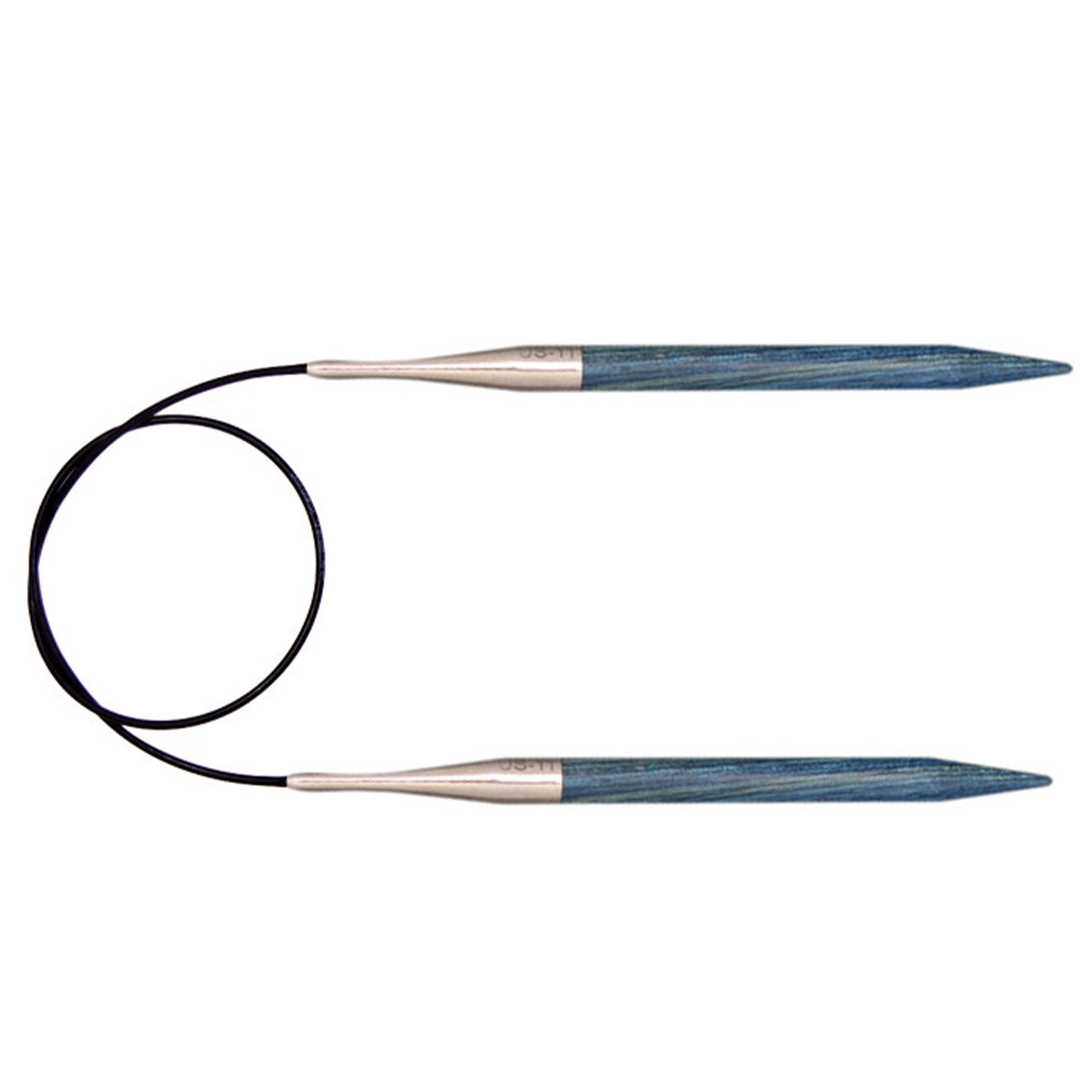 KnitPro Dreamz Fixed Circular Needles - US 3 - 40" Royale Blue - Zoom Image