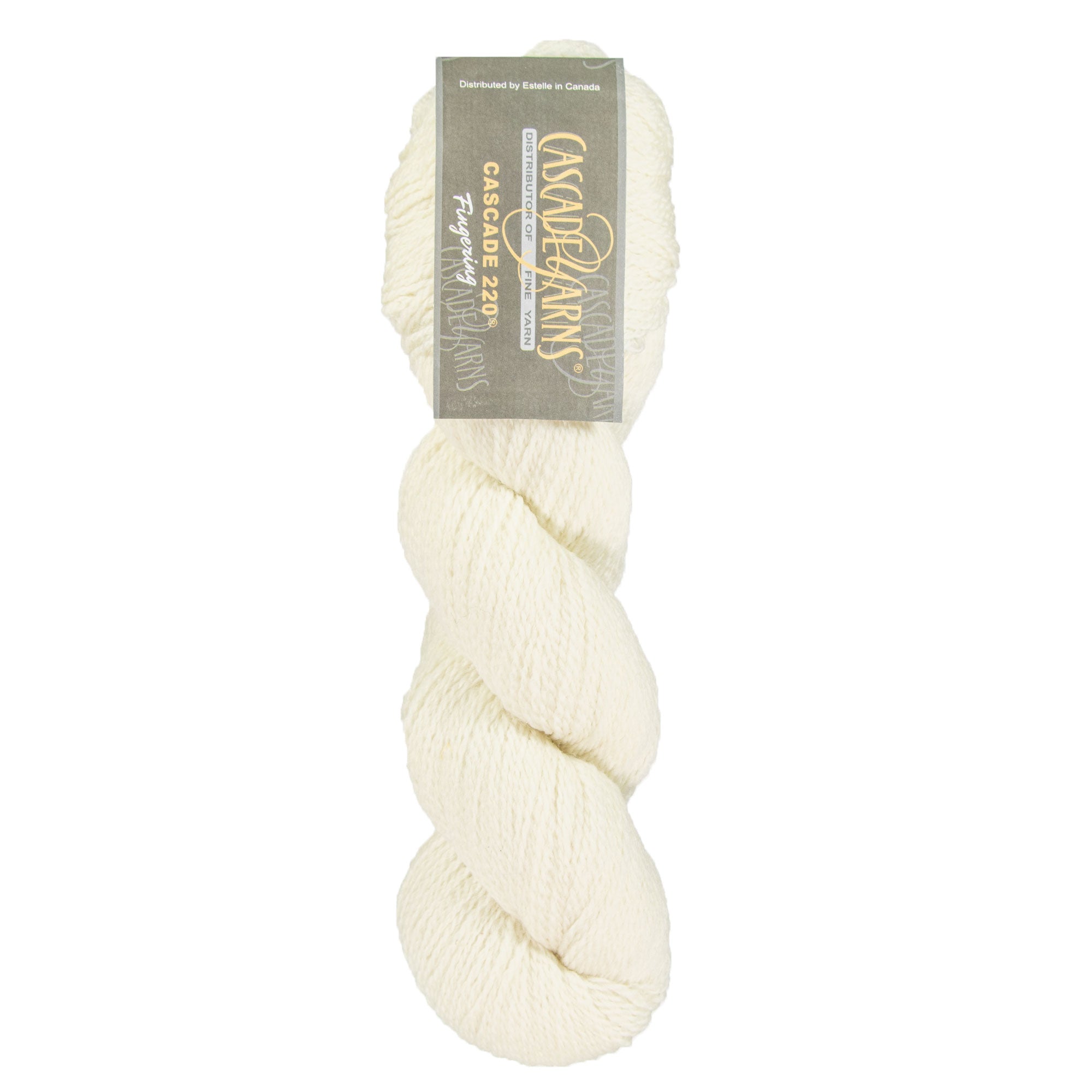Cascade 220 Fingering Yarn - 8010 Natural - Zoom Image