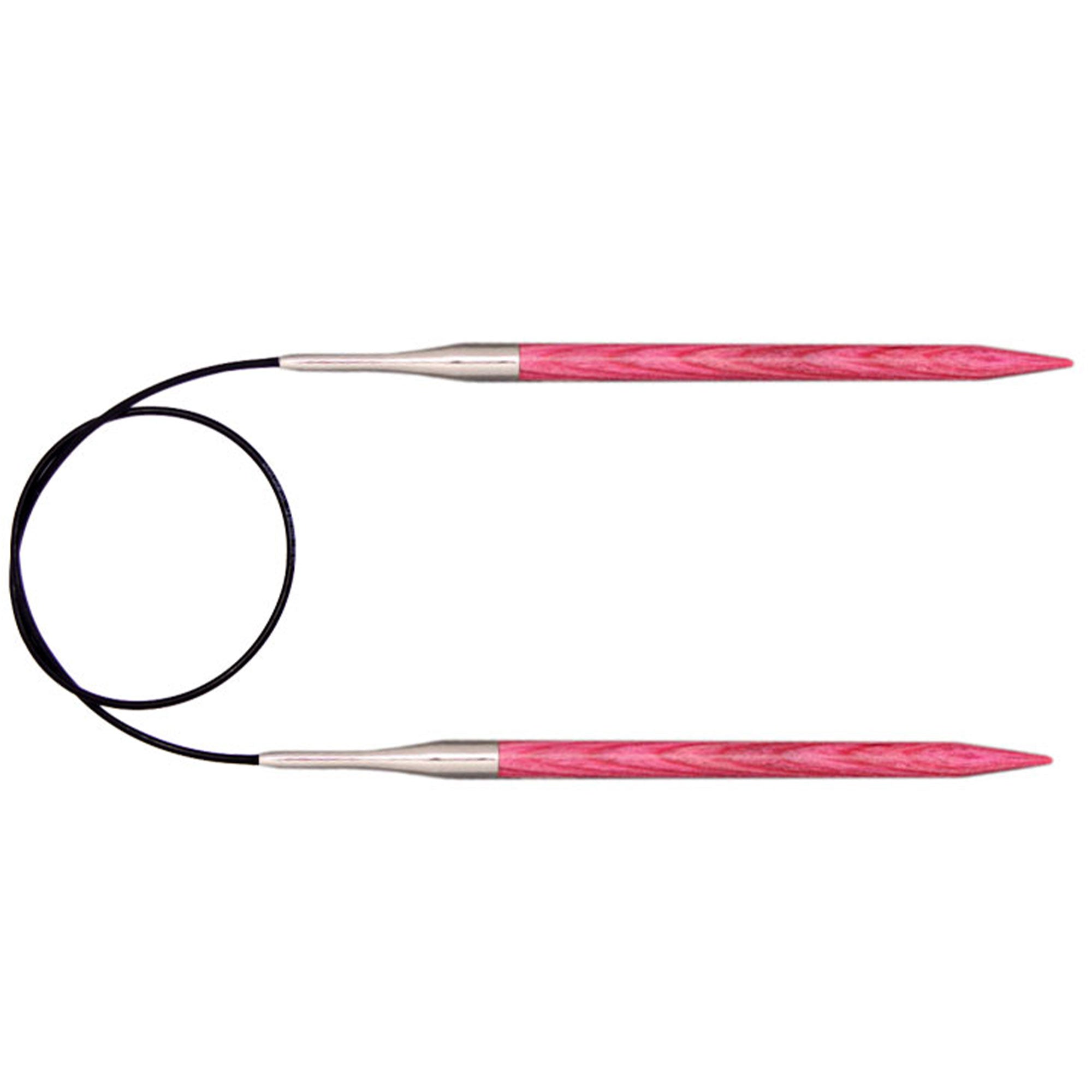 KnitPro Dreamz Fixed Circular Needles - US 2 - 32" Candy Pink - Zoom Image