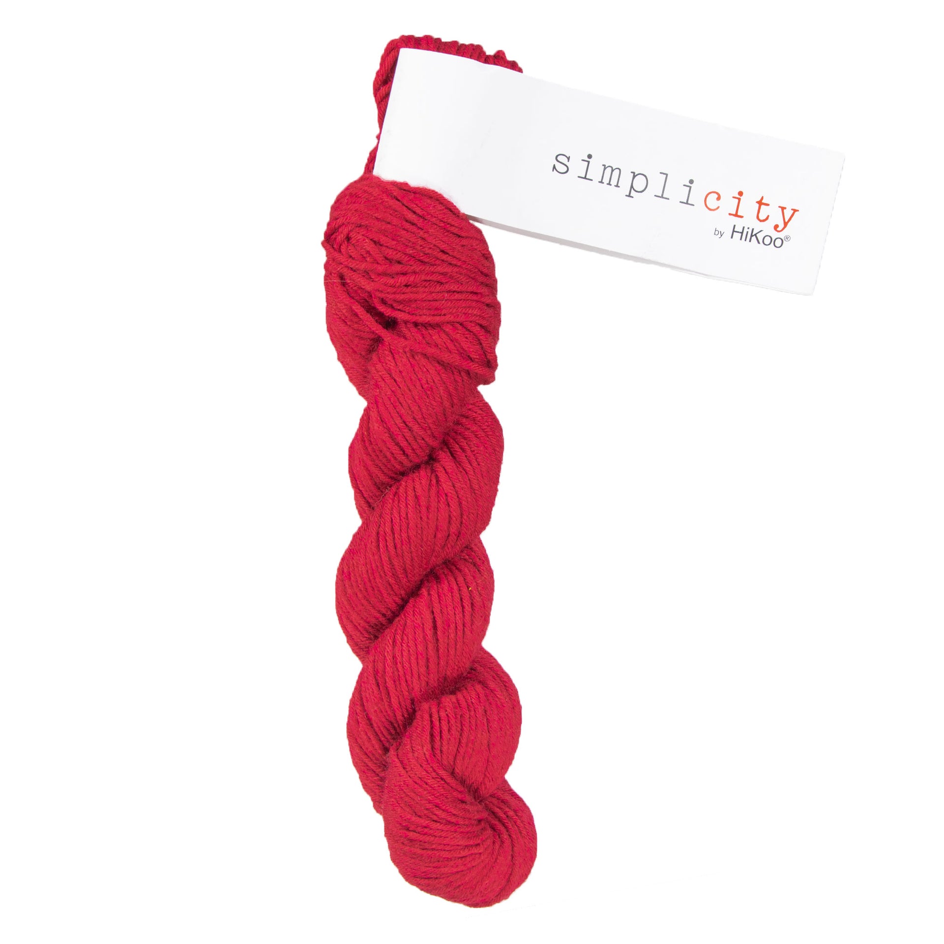 HiKoo Simplicity Yarn - 047 Really Red - Zoom Image