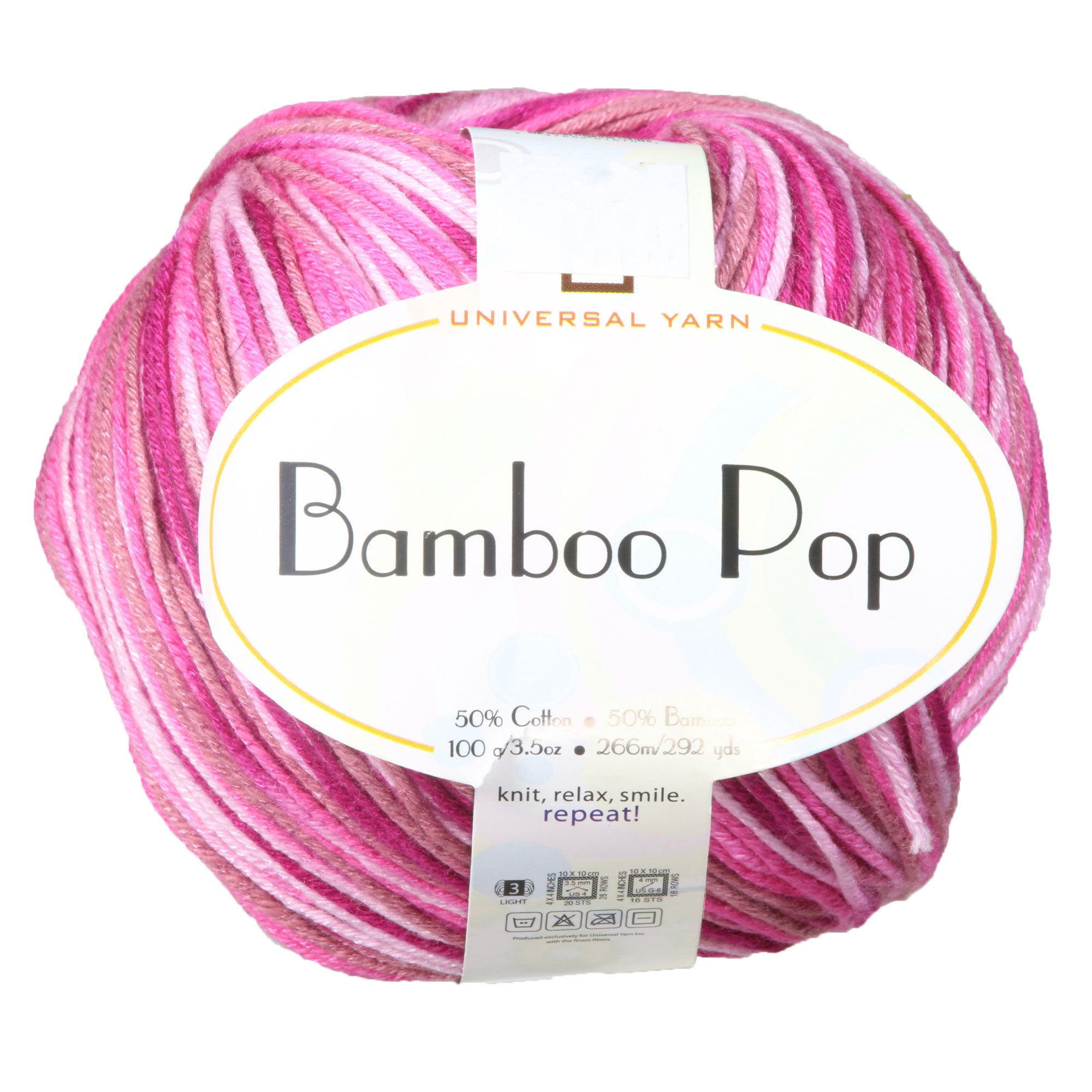 Universal Yarn Bamboo Pop Yarn - 208 Pink Joy - Zoom Image
