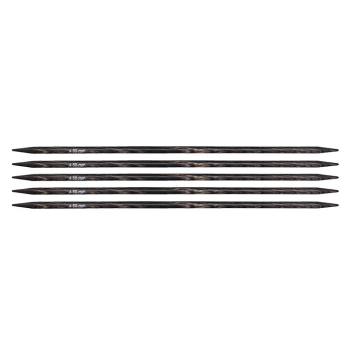 KnitPro Dreamz Double Point Needles - US 7 - 6" (4.5mm) Grey Onyx - Extra Image