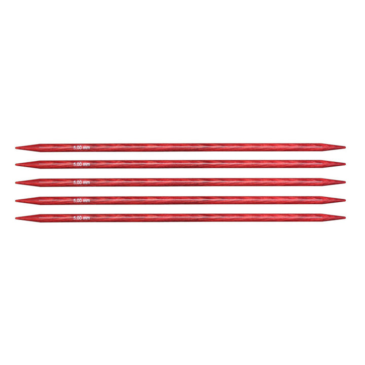 KnitPro Dreamz Double Point Needles - US 8 - 5" (5.0mm) Cherry Blossom - Zoom Image