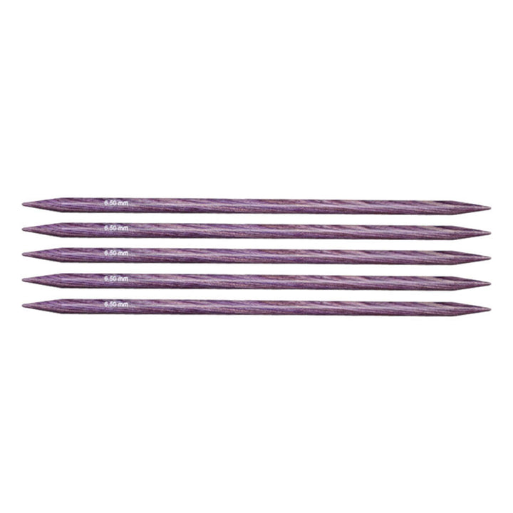 KnitPro Dreamz Double Point Needles - US 10.5 - 5" (6.5mm) Purple Passion - Extra Image