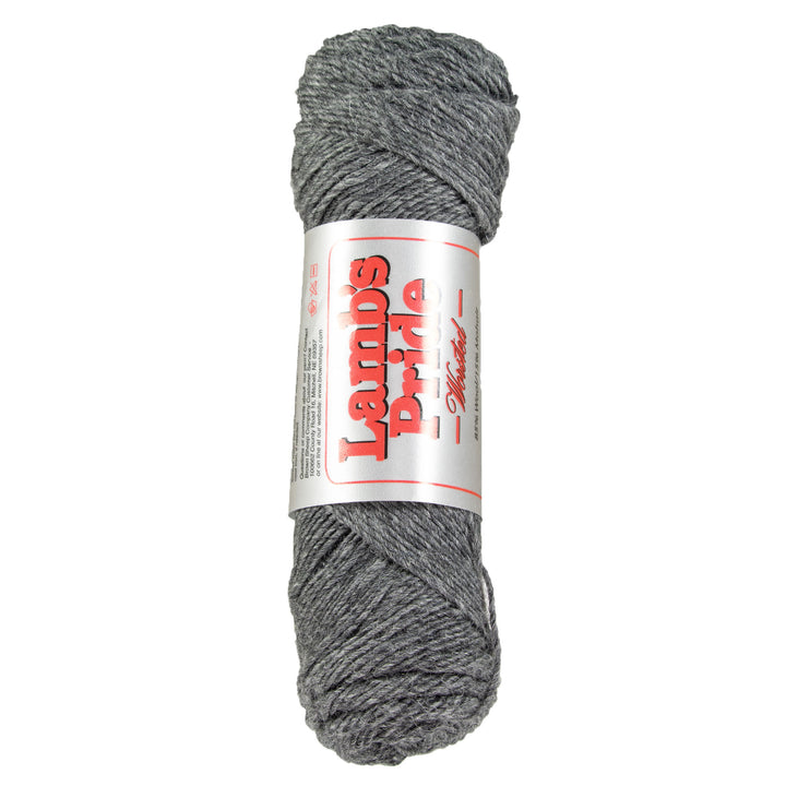 Brown Sheep Lamb's Pride Worsted Yarn - M004 Charcoal Heather - Zoom Image