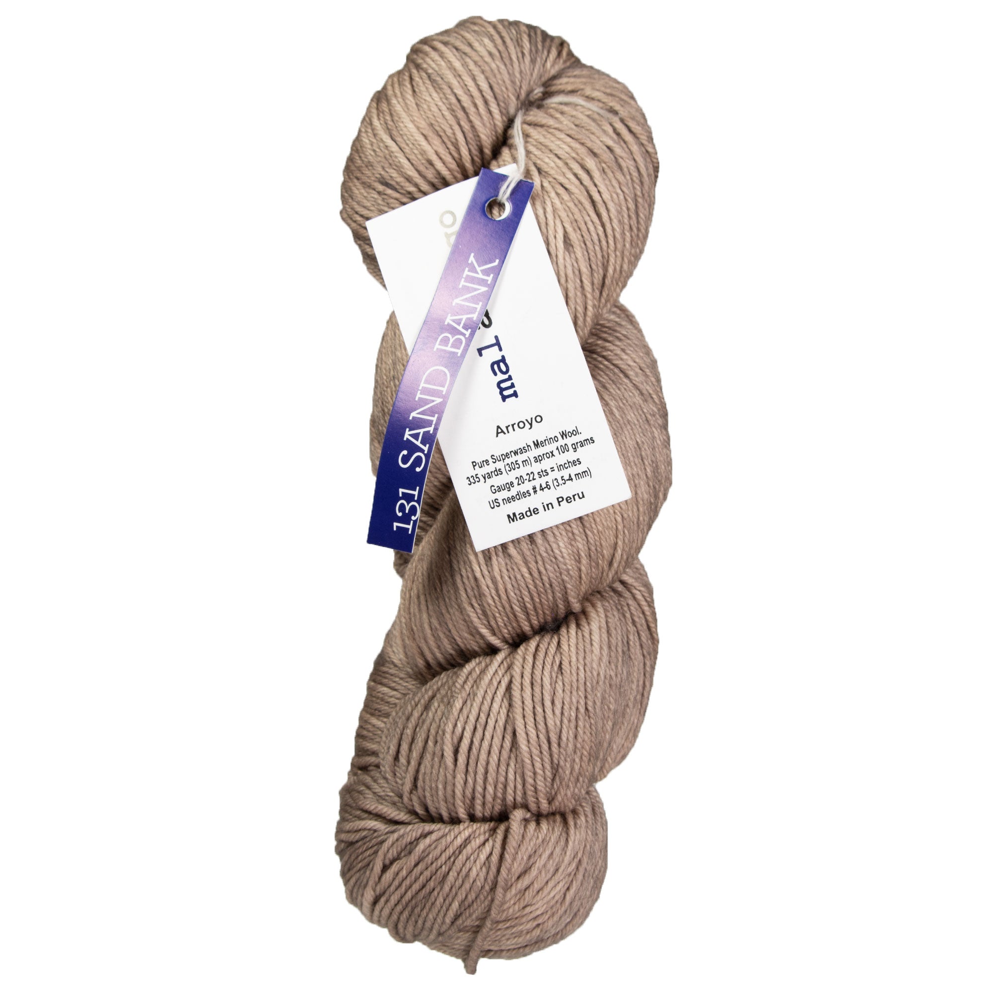Malabrigo Arroyo Yarn - 131 Sand Bank - Zoom Image