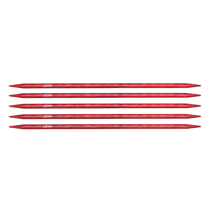KnitPro Dreamz Double Point Needles - US 8 - 6" (5.0mm) Cherry Blossom - Extra Image