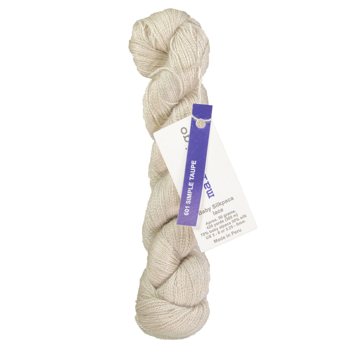 Malabrigo Silkpaca Yarn - 601 Simple Taupe - Zoom Image
