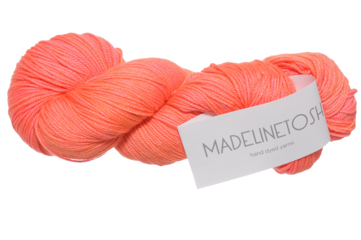 Madelinetosh Pashmina Yarn - Neon Peach - Extra Image