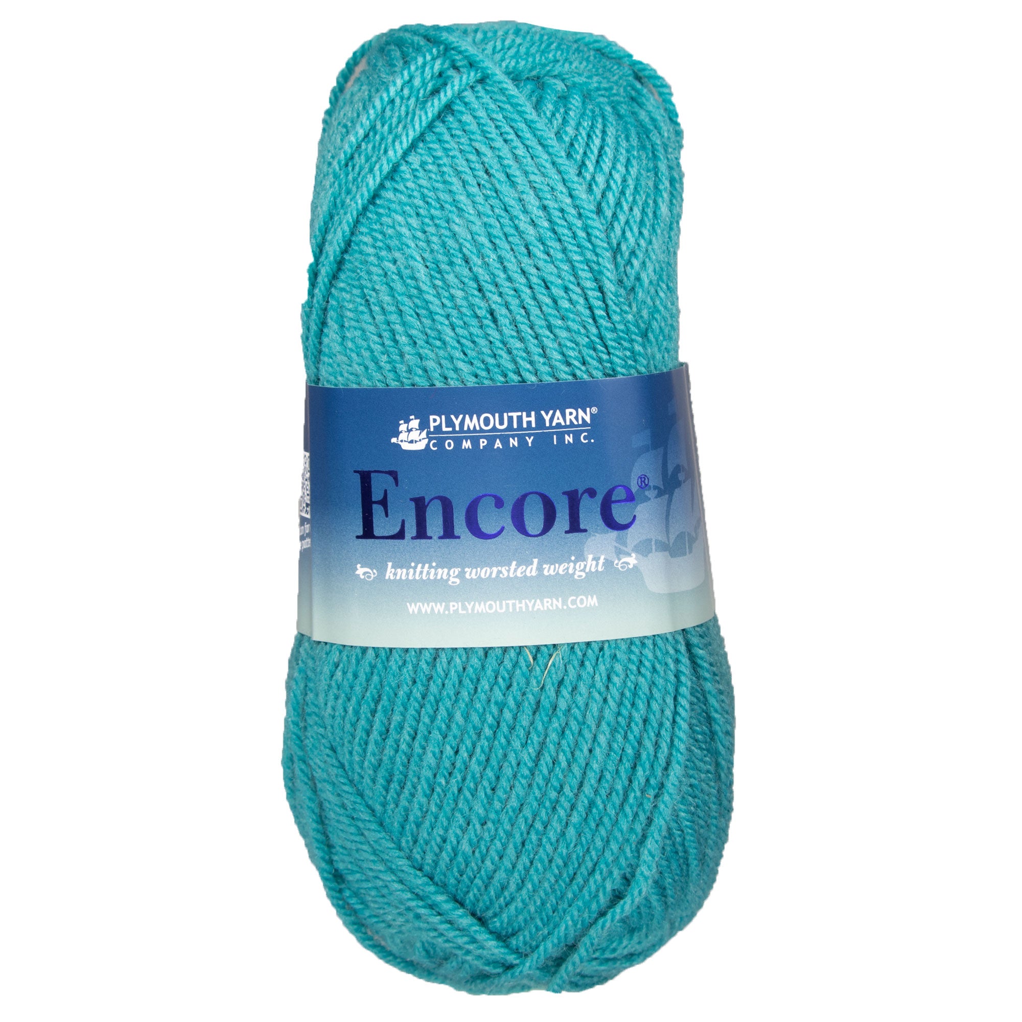 Plymouth Yarn Encore Worsted Yarn - 1317 Vacation Blues - Zoom Image
