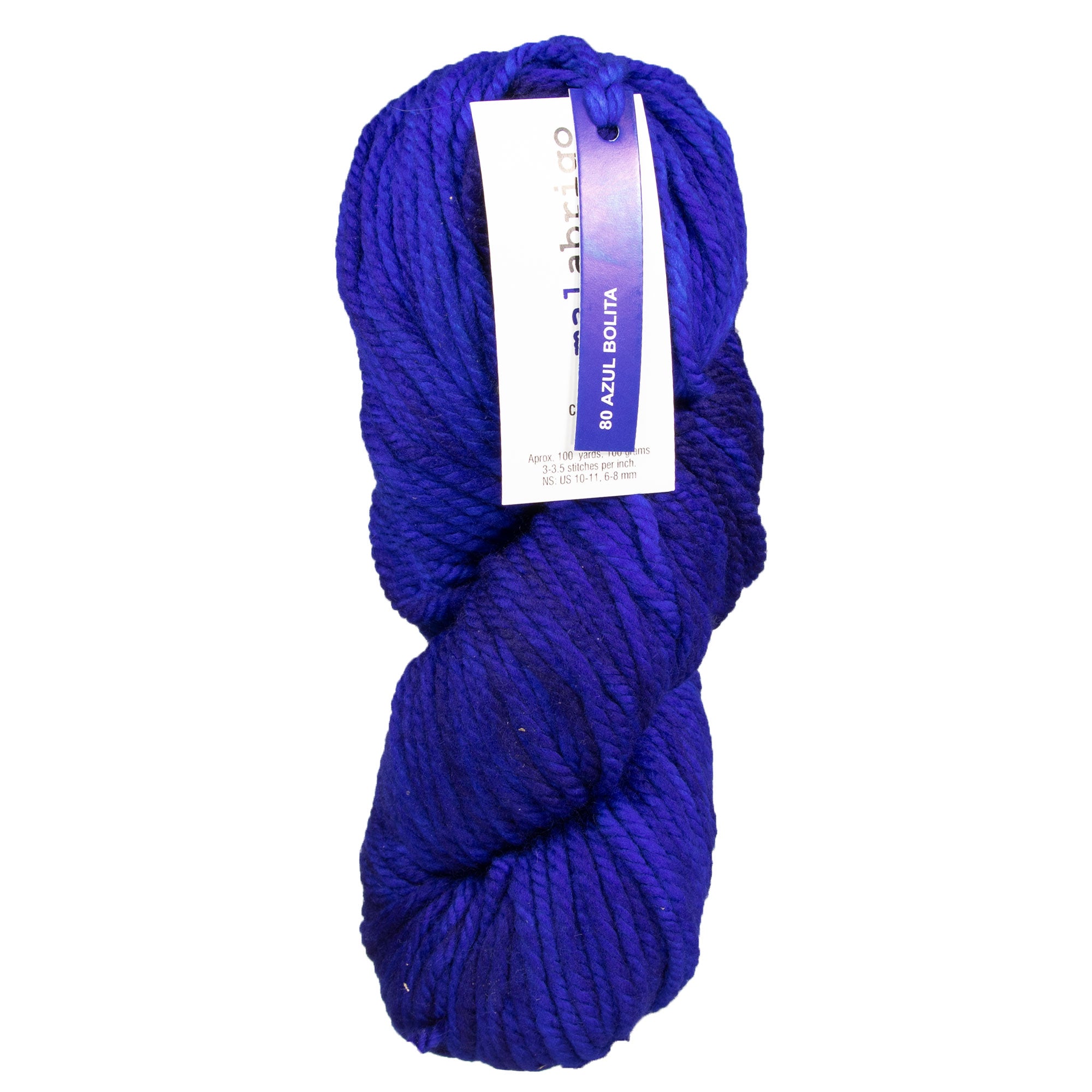 Malabrigo Chunky Yarn - 080 Azul Bolita - Zoom Image