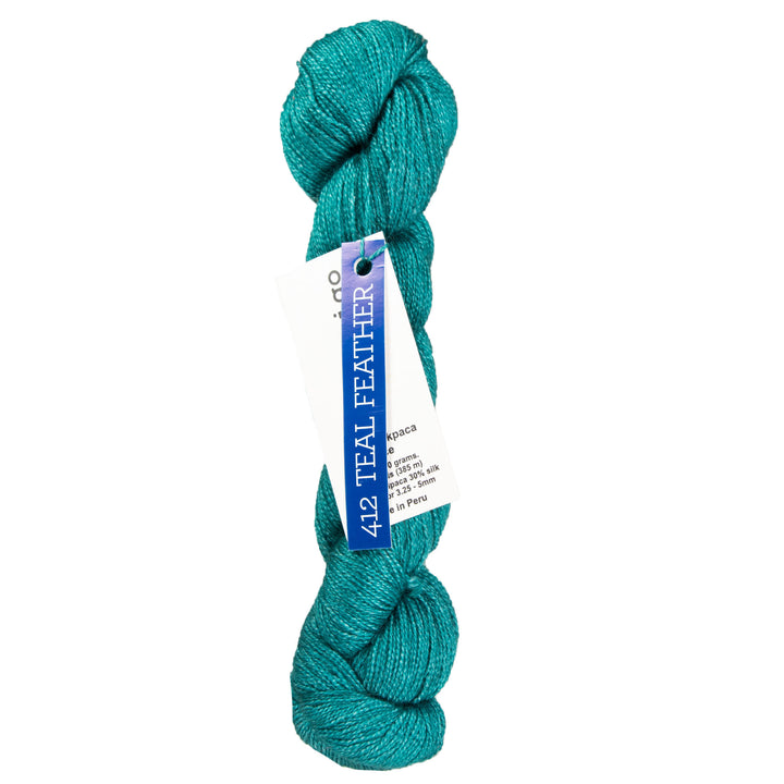 Malabrigo Silkpaca Yarn - 412 Teal Feather - Zoom Image