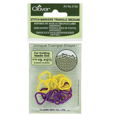 Clover Stitch Markers - Stitch Marker Triangle - Medium - Zoom Image