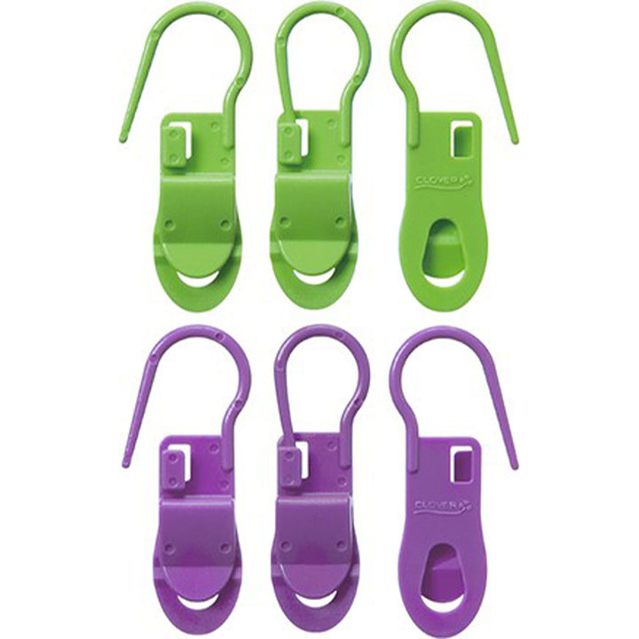 Clover Stitch Markers - Locking Stitch Markers with Clip - Zoom Image