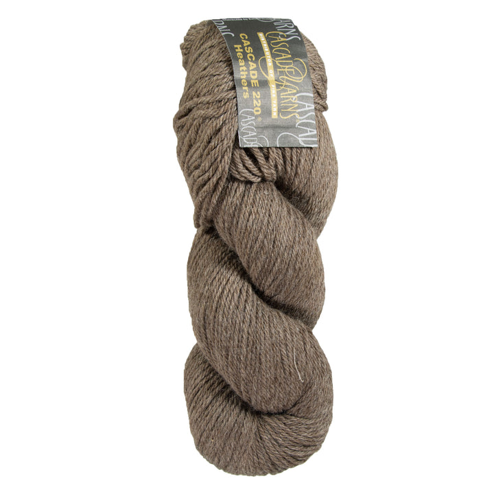 Cascade 220 Yarn - 8013 Heathered Brown - Zoom Image