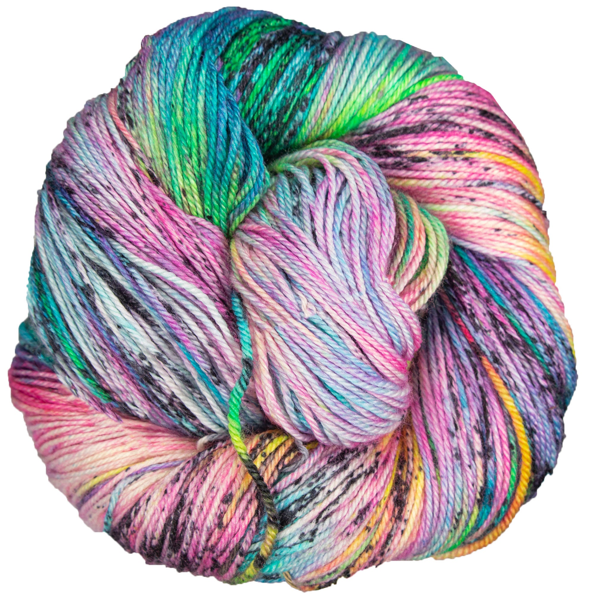 Madelinetosh Pashmina Yarn - Electric Rainbow - Zoom Image