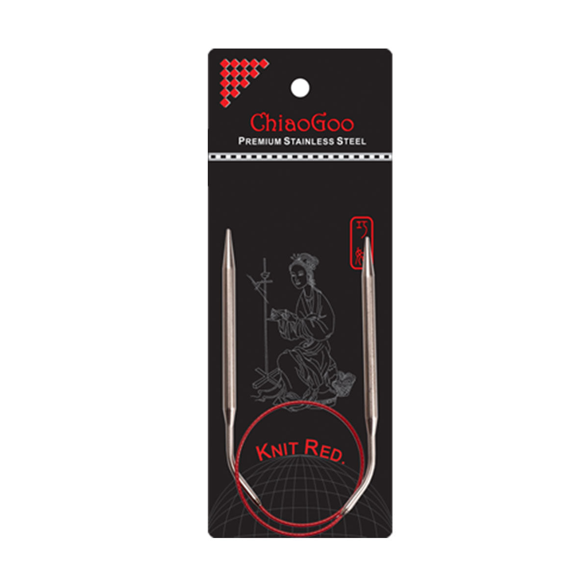 ChiaoGoo Knit RED Circular Needles - US 2 (2.75mm) - 16" - Extra Image