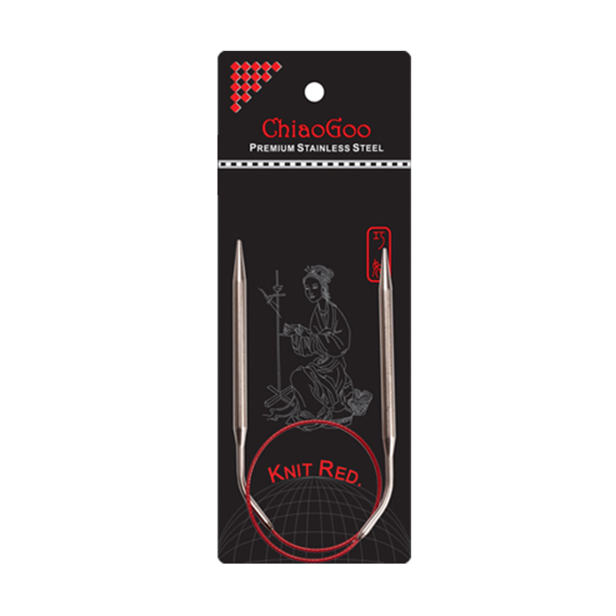 ChiaoGoo Knit RED Circular Needles - US 2 (2.75mm) - 16" - Zoom Image