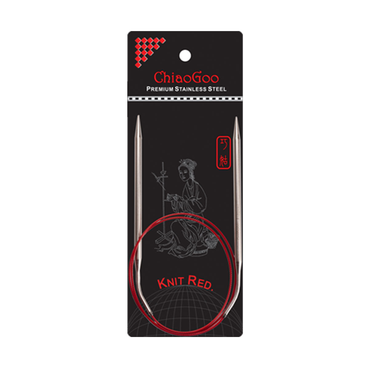 ChiaoGoo Knit RED Circular Needles - US 10.5 (6.50mm) - 32" - Extra Image