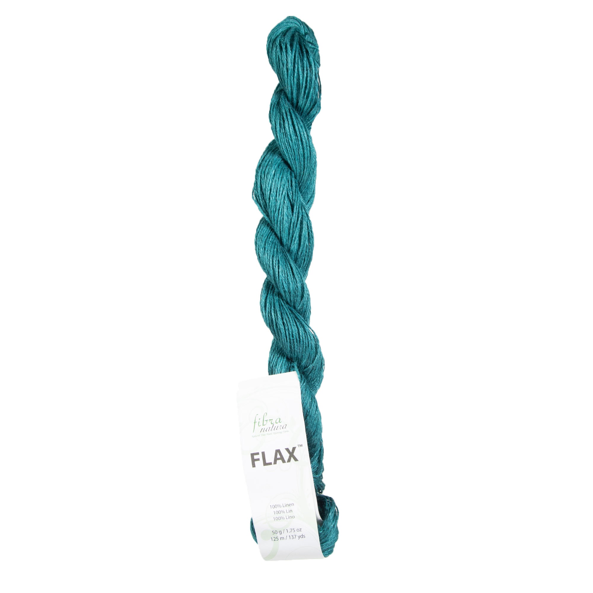 Fibra Natura Flax Yarn - 024 Blue Spruce - Zoom Image
