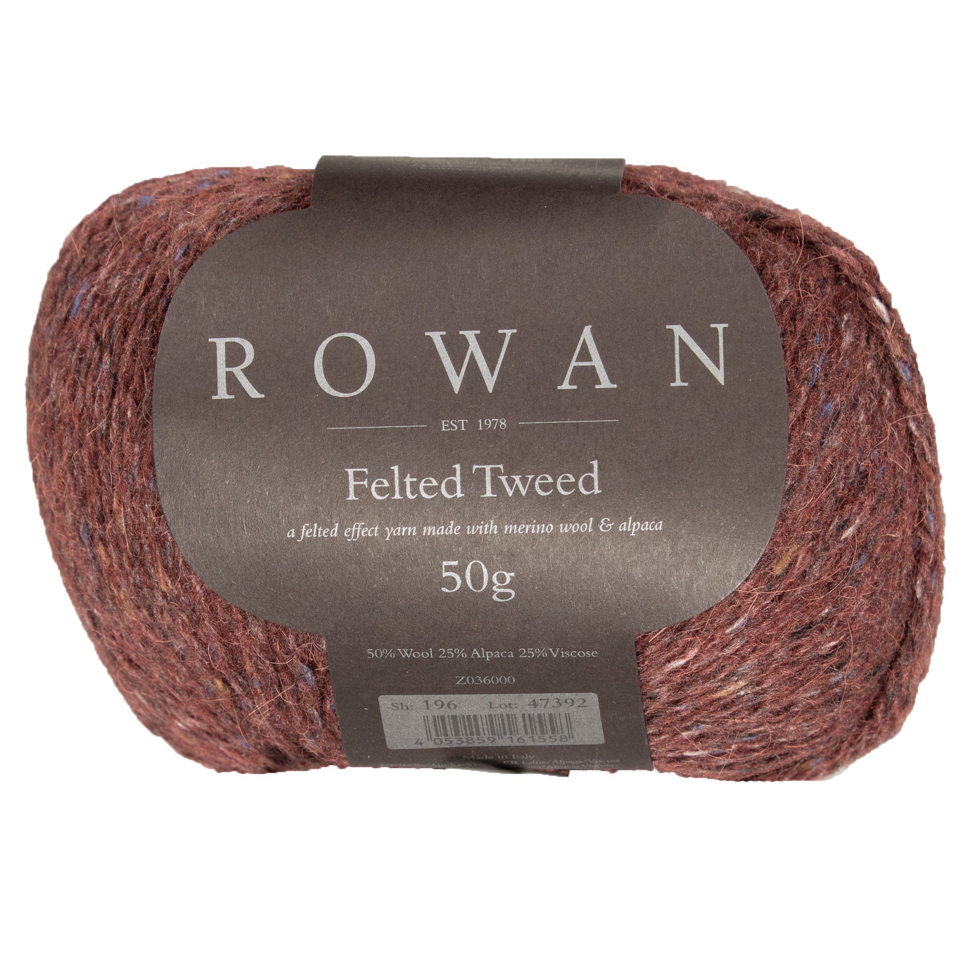 Rowan Felted Tweed Yarn - 196 Barn Red - Zoom Image