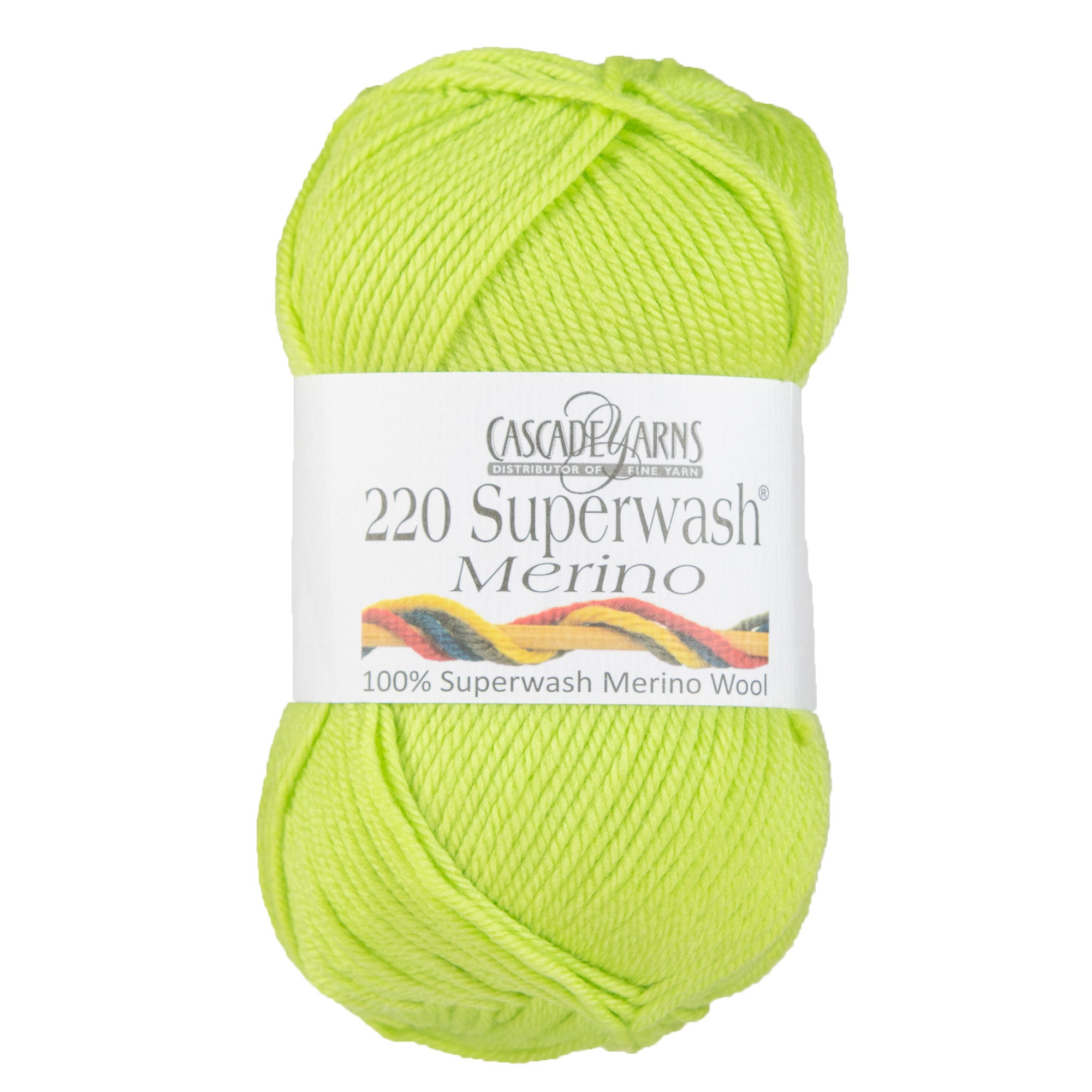 Cascade Yarns 220 Superwash Merino Yarn - 013 Lime - Zoom Image