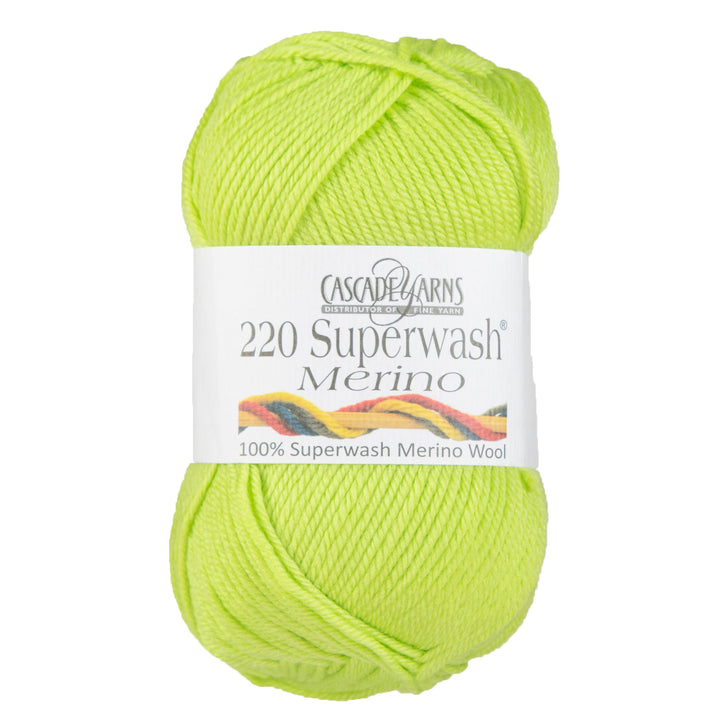 Cascade Yarns 220 Superwash Merino Yarn - 013 Lime - Zoom Image