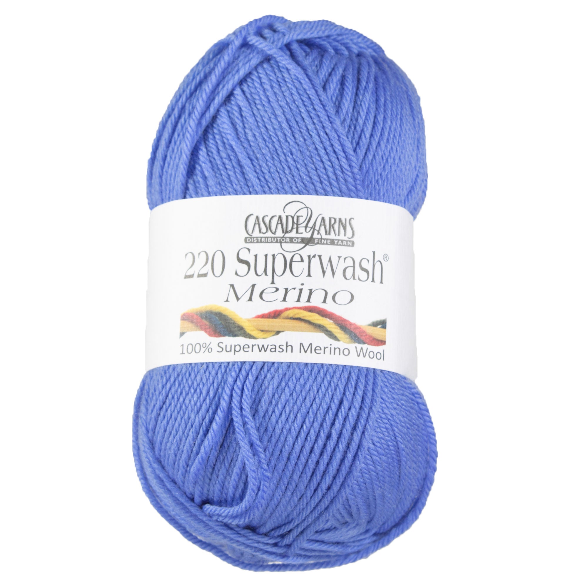 Cascade Yarns 220 Superwash Merino Yarn - 032 Medium Blue - Zoom Image