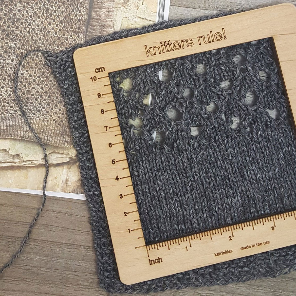 Katrinkles Gauge Swatch Measure - Knitting 4 - Extra Image