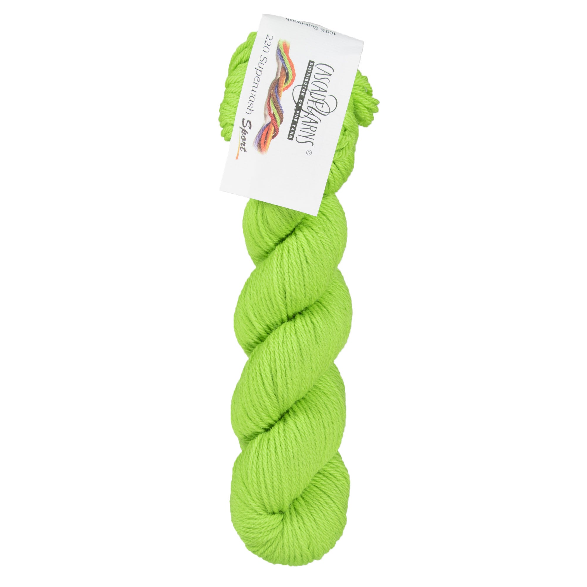 Cascade Yarns 220 Superwash Sport Yarn - 0240 Jasmine Green - Zoom Image
