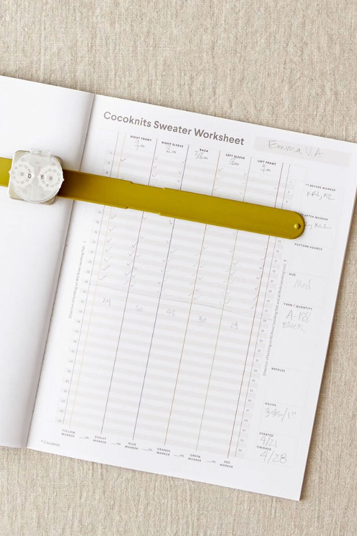 Cocoknits Sweater Workshop - Sweater Worksheet Journal - Extra Image