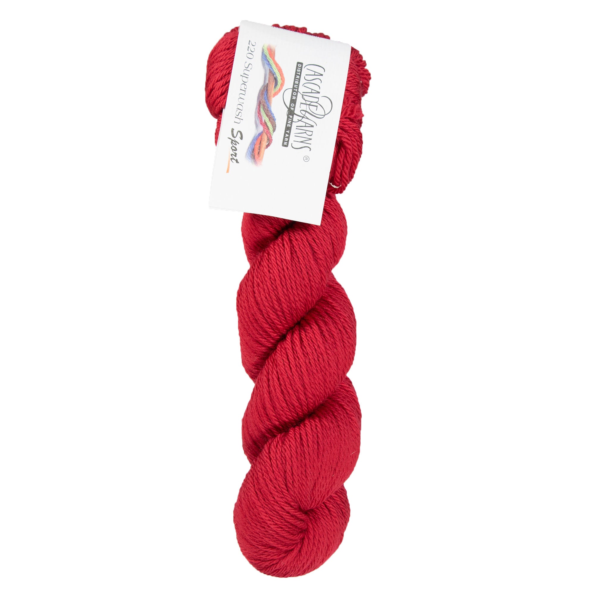 Cascade Yarns 220 Superwash Sport Yarn - 0809 Really Red - Zoom Image