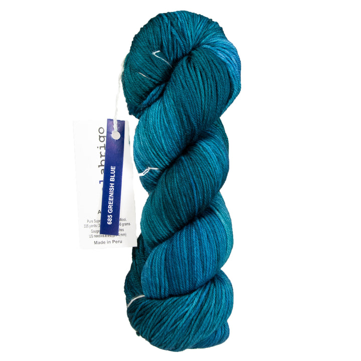 Malabrigo Arroyo Yarn - 685 Greenish Blue - Zoom Image