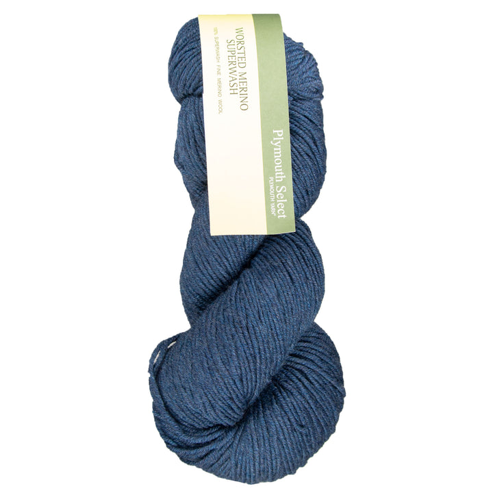 Plymouth Yarn Worsted Merino Superwash Yarn - 86 Denim Heather - Zoom Image