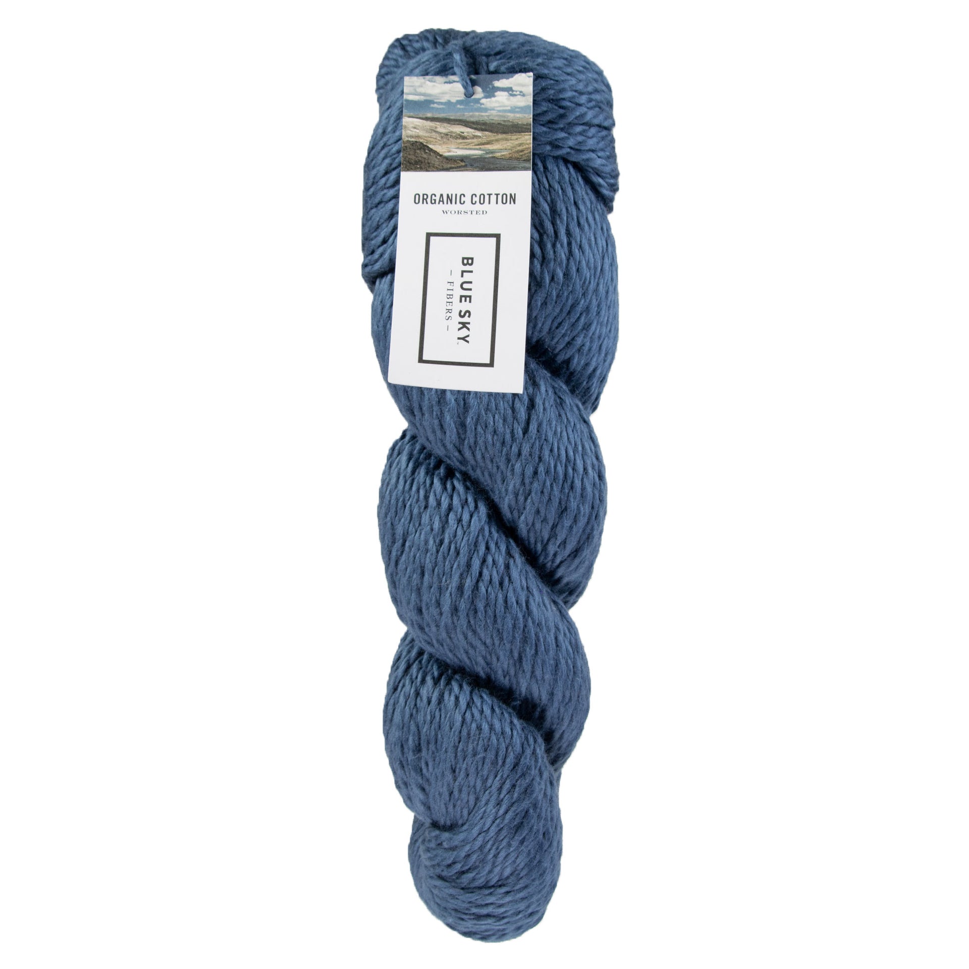 Blue Sky Fibers Organic Cotton Yarn - 647 - Bluefin - Zoom Image