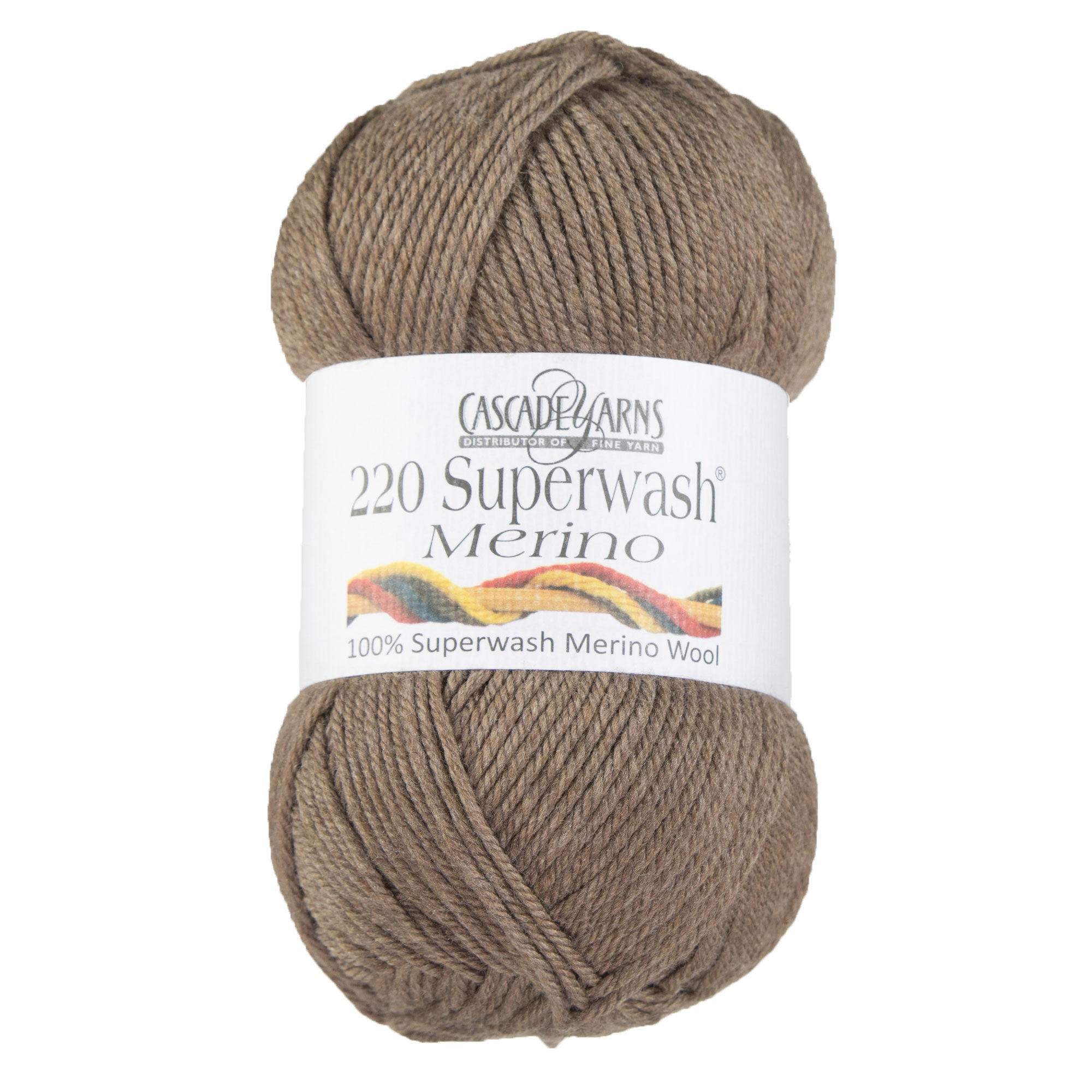 Cascade Yarns 220 Superwash Merino Yarn - 039 Walnut Heather - Zoom Image