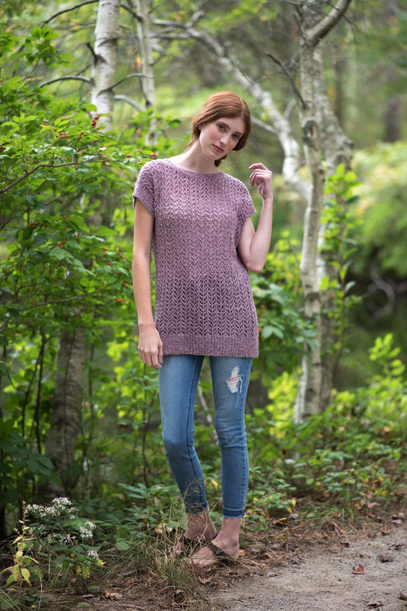 Berroco Portfolio Vol. 5 Patterns - Lake Arrowhead Tee - PDF Download - Extra Image