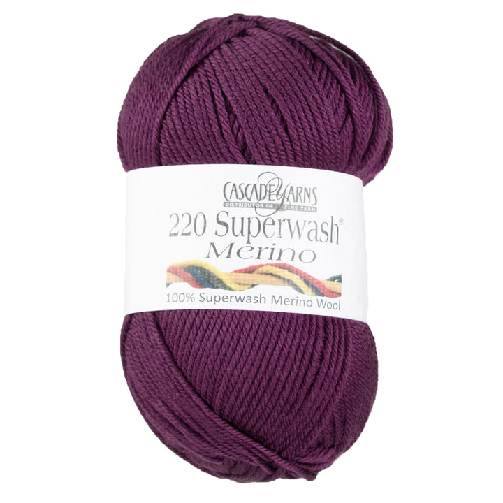 Cascade Yarns 220 Superwash Merino Yarn - 060 Blackberry Wine - Zoom Image