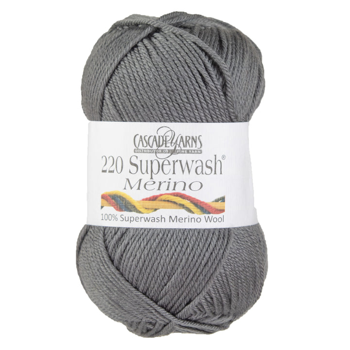 Cascade Yarns 220 Superwash Merino Yarn - 067 Forged Iron - Zoom Image